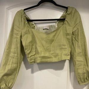 ISO Babaton hadwyn top, in pistachio green